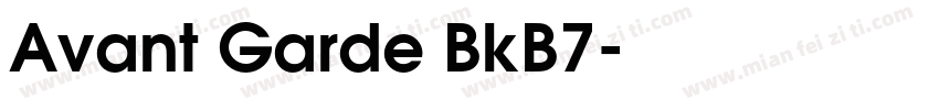 Avant Garde BkB7字体转换